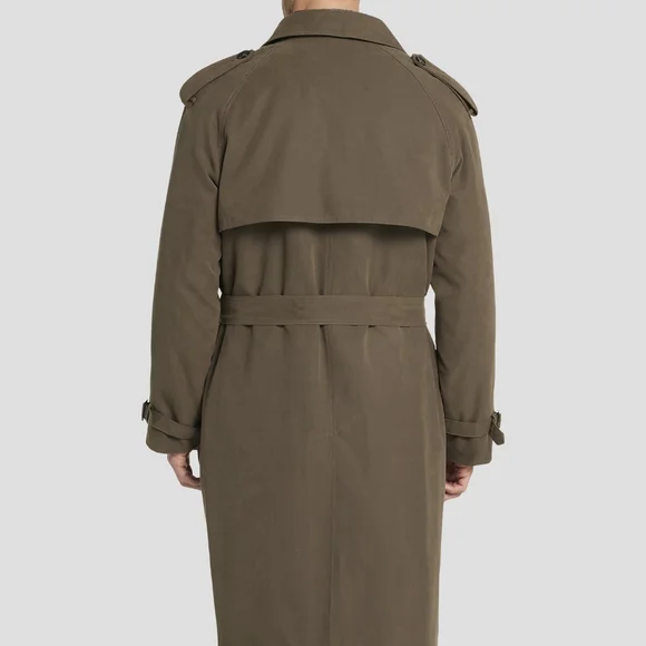 NWT London Fog Brown Double-Breasted Trench Coat - Picture 5 of 16